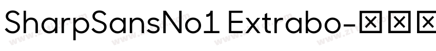 SharpSansNo1 Extrabo字体转换